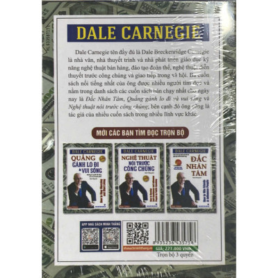 Combo Hộp sách 3 cuốn (Đắc nhân tâm + Quẳng gánh lo đi & vui sống+ Nghệ thuật nói trước công chúng)-Khổ nhỏ (Sách bản quyền)