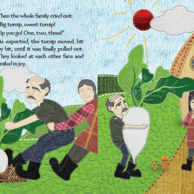 Cổ Tích Thế Giới Song Ngữ Anh - Việt: The Gigantic Tunip - Nhổ Củ Cải (Tái Bản 2019)