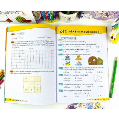 Sách - Combo Đề Kiểm Tra Toán 2 - Học kì 1 + 2 - Kết Nối