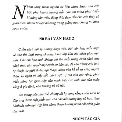 Sách - 150 Bài Văn Hay 2