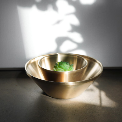 Tô salad Spring 100% inox 201 cao cấp, không sét, thành cao, lòng sâu cao cấp - Cobihome