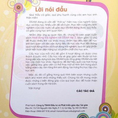 Hoạt Động Trải Nghiệm Với Steam - Lớp 2