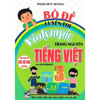 Sách -(Combo ) Bộ Đề Luyện Thi Violympic Trạng Nguyên Tiếng Việt 3 - Hướng Dẫn Giải Violympic Toán 3
