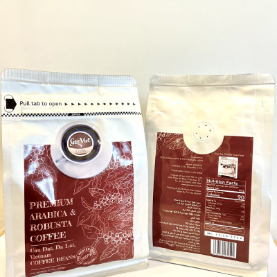 Cà phê Arabica và Robustar cầu đất, đà lạt- 100% cà phê nguyên chất dạng hạt 500g