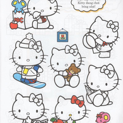 Hello Kitty - Rèn Luyện Khả Năng Quan Sát (Tô Màu)