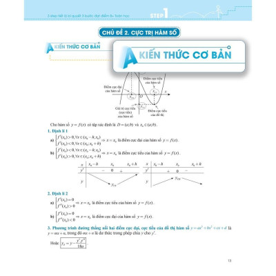 Sách Combo 3 STEP khối A – Tiết lộ bí quyết 3 bước đạt điểm 8+ Toán Lý Hóa - Megabook
