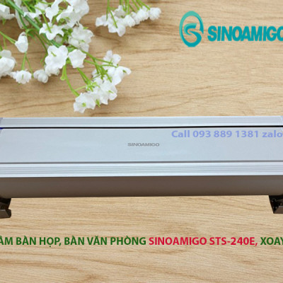 Ổ cắm âm bàn họp, bàn văn phòng Sinoamigo STS-240E, xoay 180 độ, tích hợp đầy đủ ổ cắm cần thiết cho văn phòng