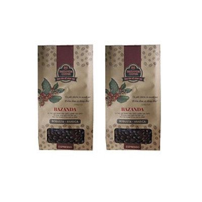 2 gói Cà phê rang xay pha máy H1 Bazanda 