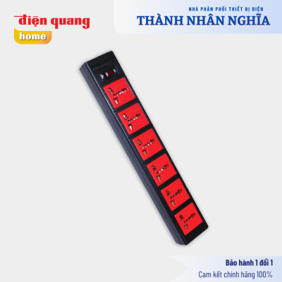 Ổ cắm Điện Quang ECO ĐQ ESK 63ECO ( 6 lỗ 3 chấu )