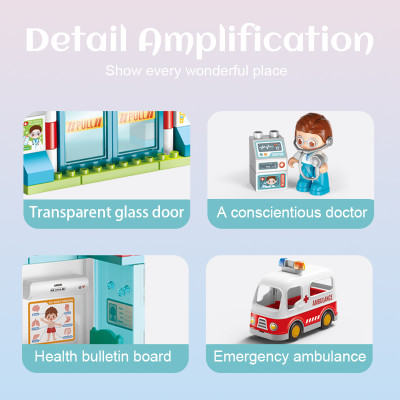 FEELO - 42021 - Lắp Ráp Bệnh Viện (76 Chi Tiết)