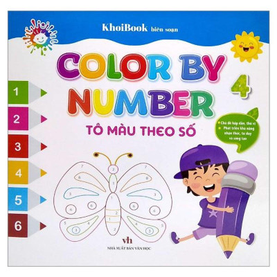 Sách - Color By Number - Tô Màu Theo Số - Tập 4 - Chính Thông Book