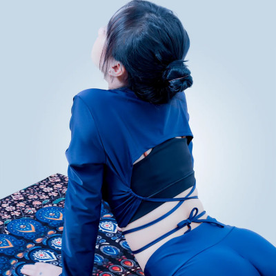 Áo Thể Thao Nữ Đa Năng LMcation Joyce Crop Top -  Xanh Đen