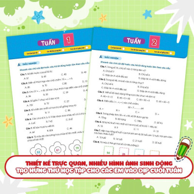 Sách - Phiếu Bài Tập Cuối Tuần Toán Lớp 2 - Megabook