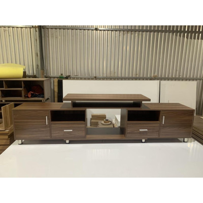 Kệ tivi thông minh kéo ra 2 đầu tăng giảm kích thước, dài 1,8m kéo ra được 2,5m, loại 2 ngăn kéo 2 cánh