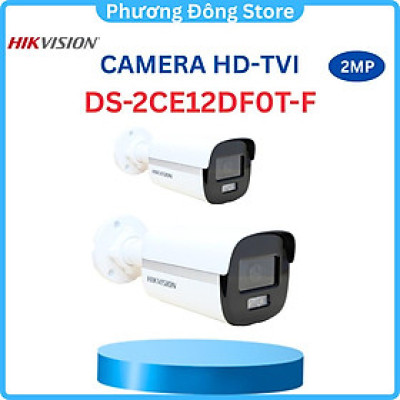 Camera HDTVI ColorVu 2.0MP thân trụ HIKVISION DS-2CE12DF0T-F Hỗ trợ đèn trợ sáng 40m, Chống ngược sáng, có màu đêm - Hàng chính hãng