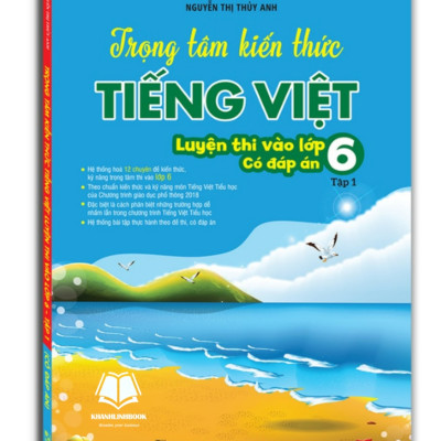 Sách - Combo Trọng tâm kiến thức tiếng việt (luyện thi vào lớp 6) trọn bộ (có đáp án)