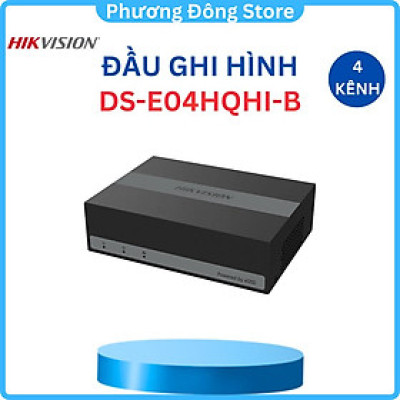 Đầu ghi hình HIKVISION 4 kênh tích hợp 512GB eSSD DS-E04HQHI-B phát hiện chuyển động của người/ phương tiện ,.-Hàng chính hãng
