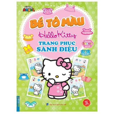 Sách - Bé Tô Màu Hello Kitty - Đồ Dùng Học Tập + Trang Phục Sành Điệu + Thiên Đường Ẩm Thực - Combo 3 Cuốn - Tặng Kèm Sticker - Minh Thắng