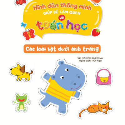 Hình Dán Thông Minh Giúp Bé Làm Quen Với Toán Học - Các Loài Vật Dưới Ánh Trăng