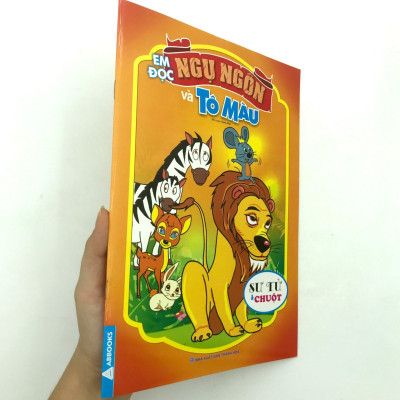 Em Đọc Ngụ Ngôn Và Tô Màu: Sư Tử Và Chuột