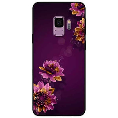 Ốp lưng in cho Samsung S9 Mẫu Cúc Tím