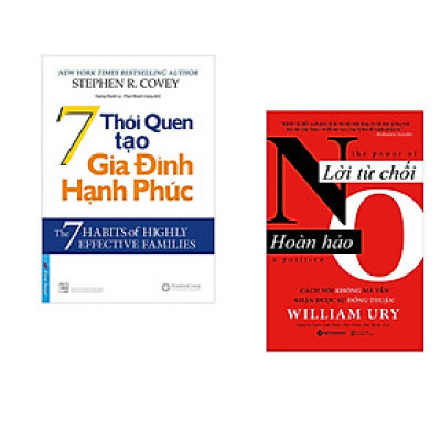 Combo 2 cuốn sách: 7 Thói Quen Tạo Gia Đình Hạnh Phúc + Lời từ chối hoàn hảo