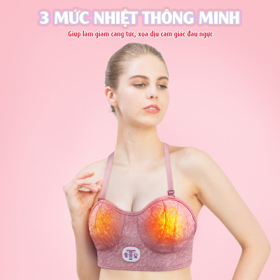 Máy massage ngực Ming Zhen Nikio MZ-AM002 - Tăng size hiệu quả, Nhiệt sưởi ấm kích thích phát triển