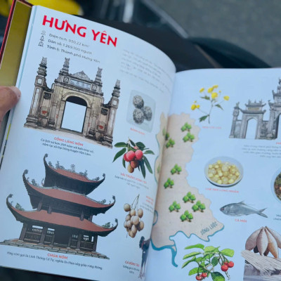 Combo 2 cuốn (Bìa cứng) CHUNG MỘT NGÔI NHÀ; ĐẤT NƯỚC GẤM HOA – ATLAS 54 DÂN TỘC VIỆT NAM – NXB Kim Đồng