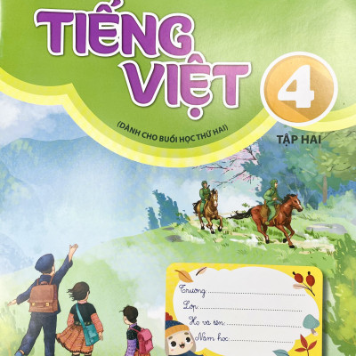 Combo 2 cuốn Tiếng việt lớp 4 tập 1+2 Dành cho buổi học thứ 2 (Kết nối tri thức với cuộc sống)
