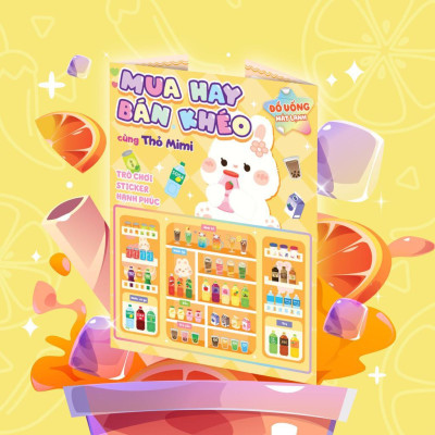 Sách - Mua Hay Bán Khéo Cùng Thỏ Mimi Đồ Uống Mát Lạnh (Hơn 60 Stickers) - Megabook