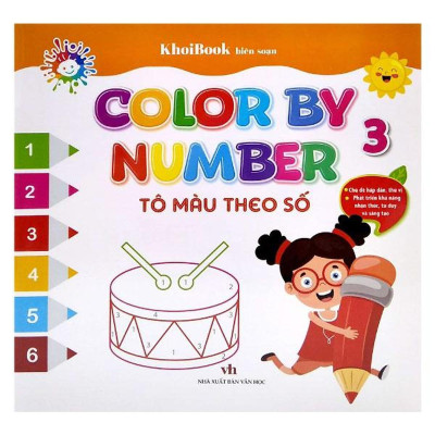 Sách - Color By Number - Tô Màu Theo Số - Tập 3 - Chính Thông Book