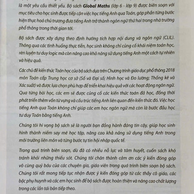 Sách - Global Maths lớp 6 (HEID)