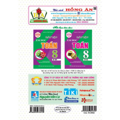 SÁCH - Em học toán 8 - tập 1 (biên soạn theo chương trình GDPT mới - HA)MK