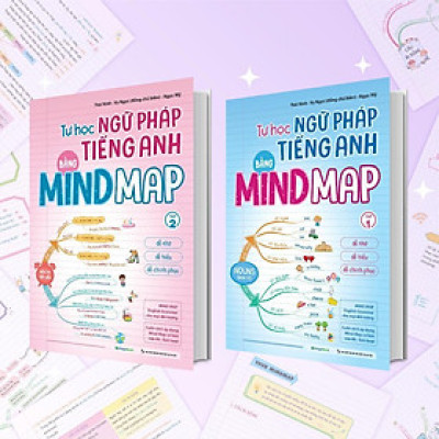 Sách - Tự Học Ngữ Pháp Tiếng Anh Bằng Mindmap - Combo 2 Tập - Megabook