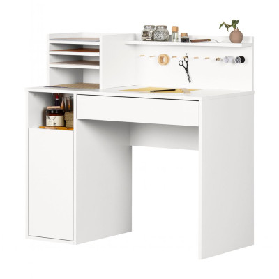 Bàn làm việc liền giá kết cấu chắc chắn SMLIFE Douchin