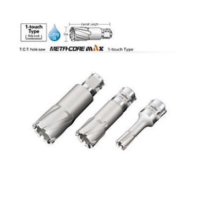 MŨI KHOAN TỪ T.C.T HOLE SLAW META CORE MAX  KHOAN SÂU 35MM ( TỪ D37MM - D40MM) UNIKA (MX35N-27 - MX35N-36) - HÀNG CHÍNH HÃNG