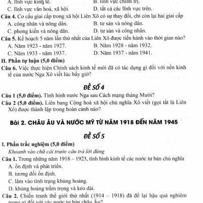Đề Kiểm Tra, Đánh Giá Lịch Sử 9 (Bám Sát SGK Kết Nối Tri Thức Với Cuộc Sống) - HA