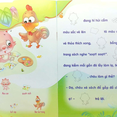 Kể Chuyện Dán Hình 3 - Mèo Con Và Quyển Sách