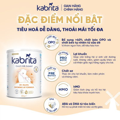 Sữa dê Kabrita số 3 cho trẻ trên 24 tháng - Lon 800g