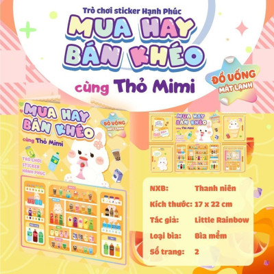 Sách - Mua Hay Bán Khéo Cùng Thỏ Mimi Đồ Uống Mát Lạnh (Hơn 60 Stickers) - Megabook
