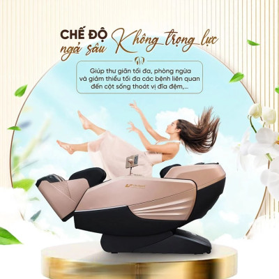 Ghế Massage Toàn Thân Lifesport LS-660E, Ghế Massage Với Hệ Thống Con Lăn Hiện Đại, Điều Khiển Bằng Giọng Nói