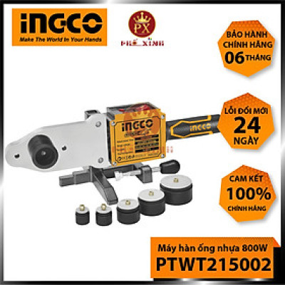 Máy hàn ống nhựa INGCO PTWT215002 | Máy hàn nhiệt 1500W, bộ ổ cắm nhiệt: 20, 25, 32, 40, 50, 63mm