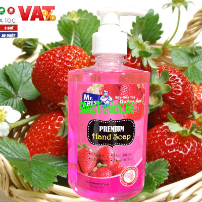 Nước rửa tay thảo mộc Premium Hand Soap Mr Fresh 500ml - an toàn cho da tay