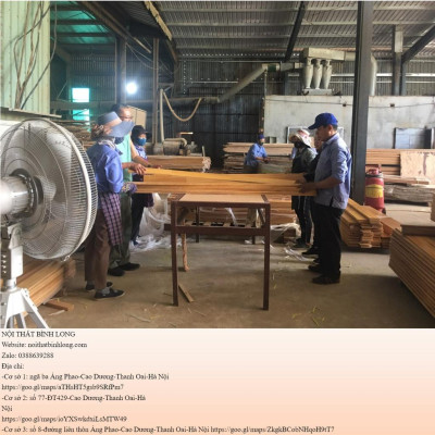 Bàn ghế sồi xám