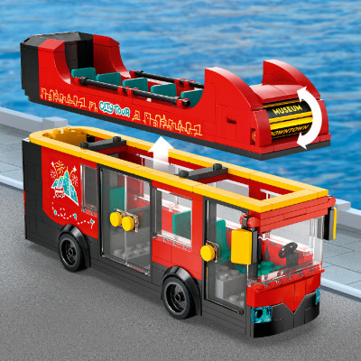 Đồ Chơi Lắp Ráp Xe Buýt Hai Tầng Màu Đỏ LEGO CITY 60407 (384 chi tiết)