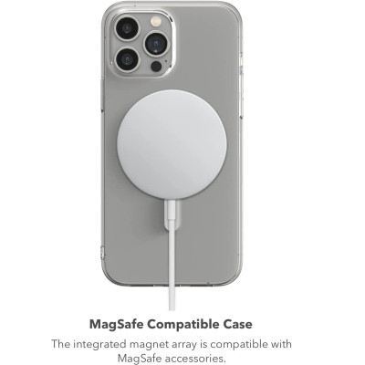 Ốp lưng kháng khuẩn chống sốc hỗ trợ sạc Maqsafe cho iPhone 14 Pro Max (6.7 inch) hiệu ZAGG Gear4 Crystal Clear Case (siêu mỏng 1.5mm, kháng khuẩn cho tay, chống sốc độ cao 4m, vật liệu tái chế thân thiện với môi trường) - hàng nhập khẩu