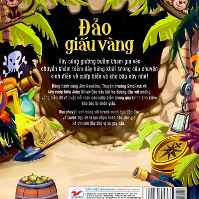 Phiên Bản Kể Lại Đầy Lôi Cuốn Của Tác Phẩm Văn Học Kinh Điển - Đảo Giấu Vàng