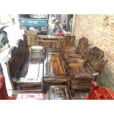 Bộ bàn ghế như ý hộp voi gỗ tràm 2m2 và 2m4