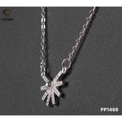 Dây chuyền bạc Ý 925 Huệ Ngân - Mặt trời tỏa nắng PP1469