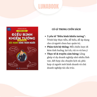 Sách Chiến lược điều binh khiển tướng, tận dụng sức mạnh hàng trăm người (Tìm quân, tìm tướng, đúng người, đúng vị trí)
